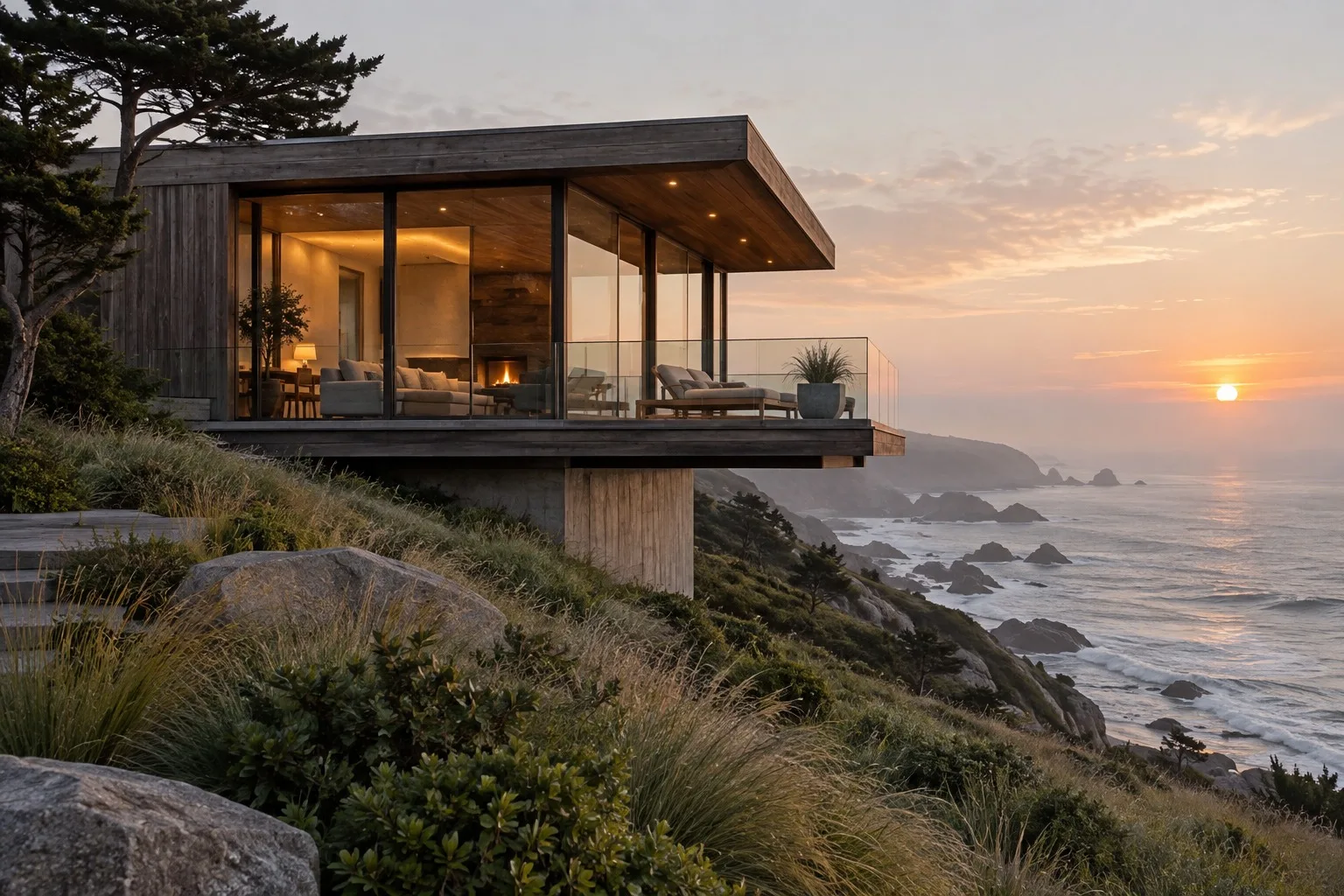 Notes on a Cantilevered House
