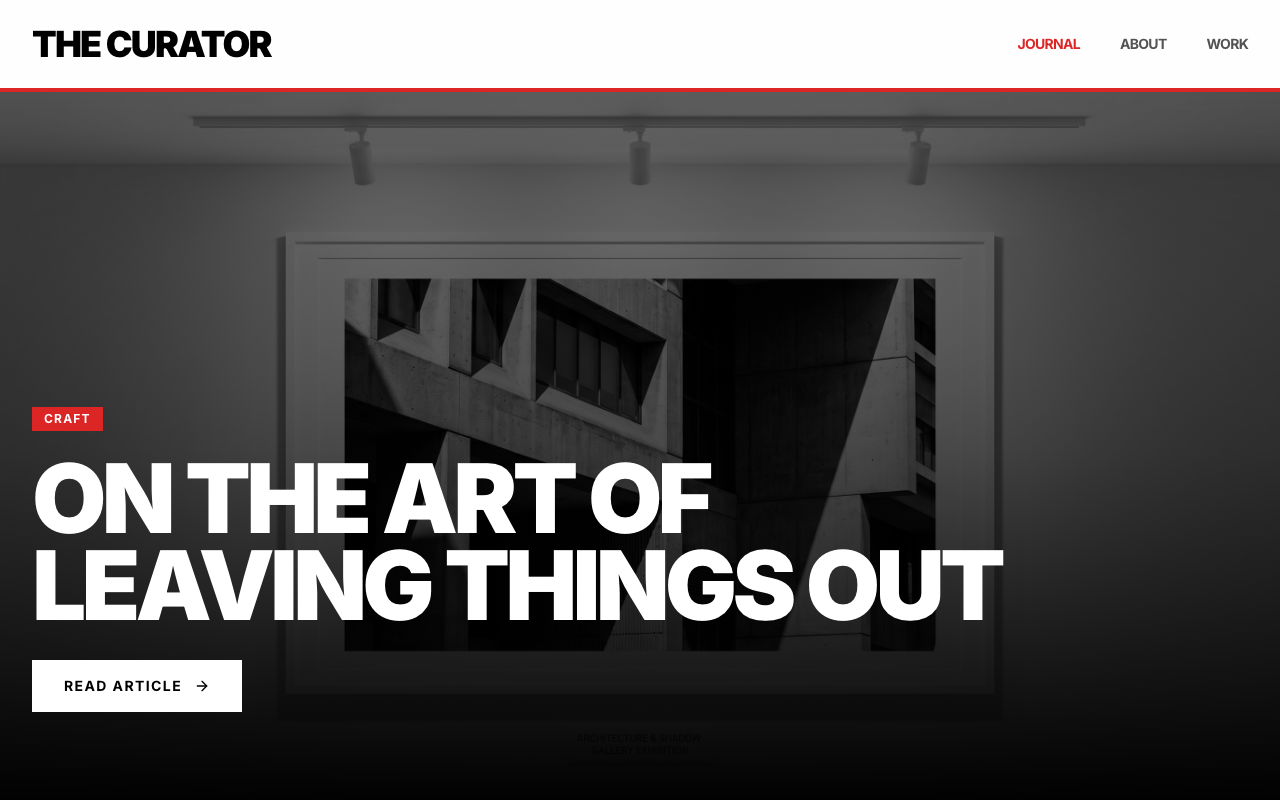 Curator theme preview